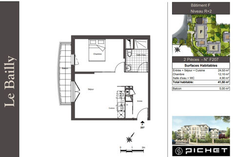  Appartement � louer 2 pi�ces 42 m�