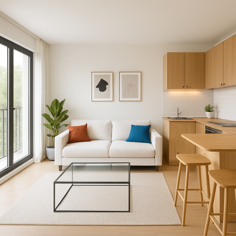 Appartement 2 pièces de 53 m2 (Montreuil)