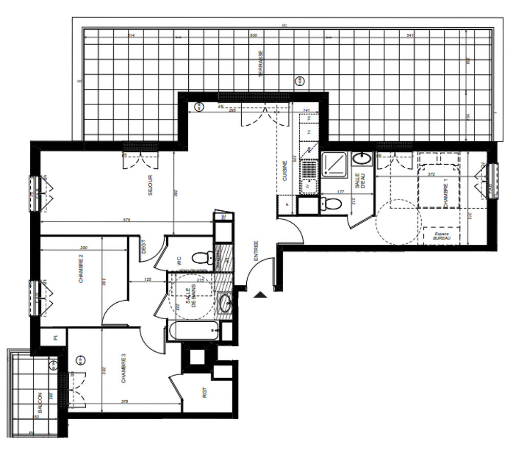 Appartement a louer taverny - 4 pièce(s) - 84 m2 - Surfyn