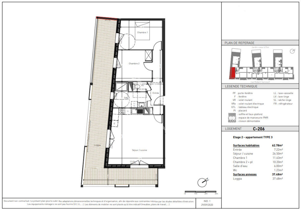 Appartement Type 3 Disponible de Suite sur Angers emplacement privilégié