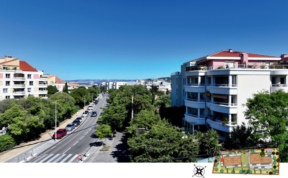 NOUVEAU - APPARTEMENT T3 TERRASSE VUE COLLINES ET PARKING - MARSEILLE 9