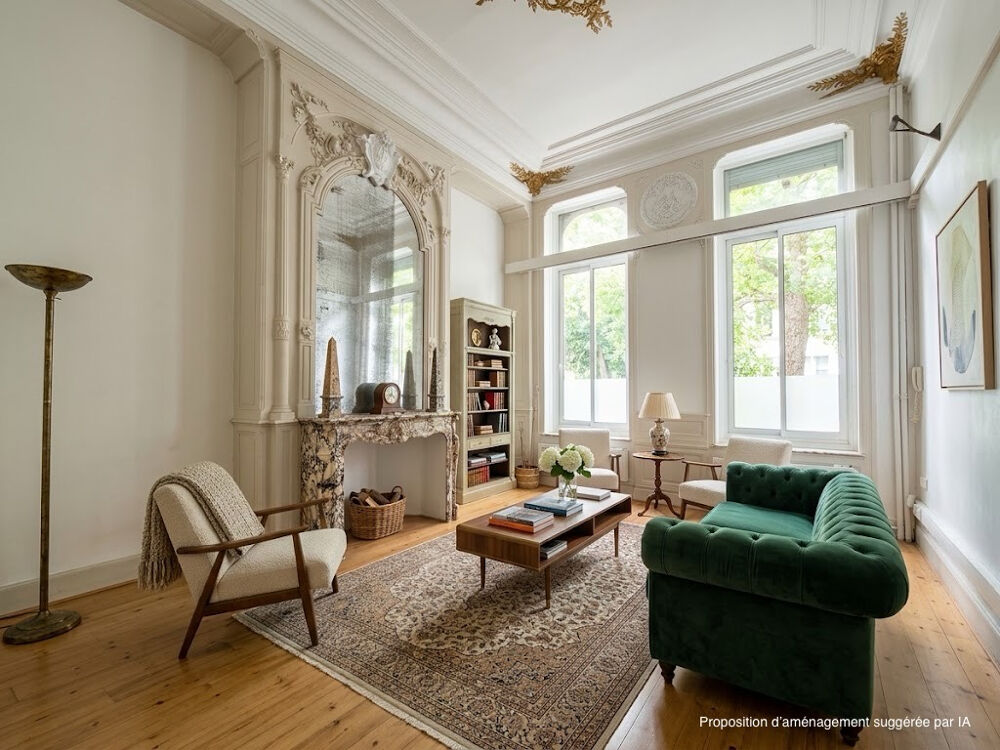 LILLE REPUBLIQUE - INKERMANN : TRES BEL APPARTEMENT TYPE 2 DE 65,57M² (63,46M² LOI CARREZ) AVEC CACHET / DOUBLE DESTINATION
