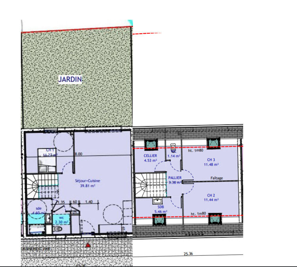 Vente Maison MAISON INDIVIVIDUELLE T4 AVEC JARDIN Fay aux loges