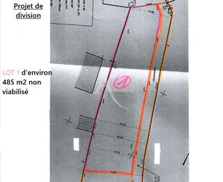  Terrain  vendre 485 m