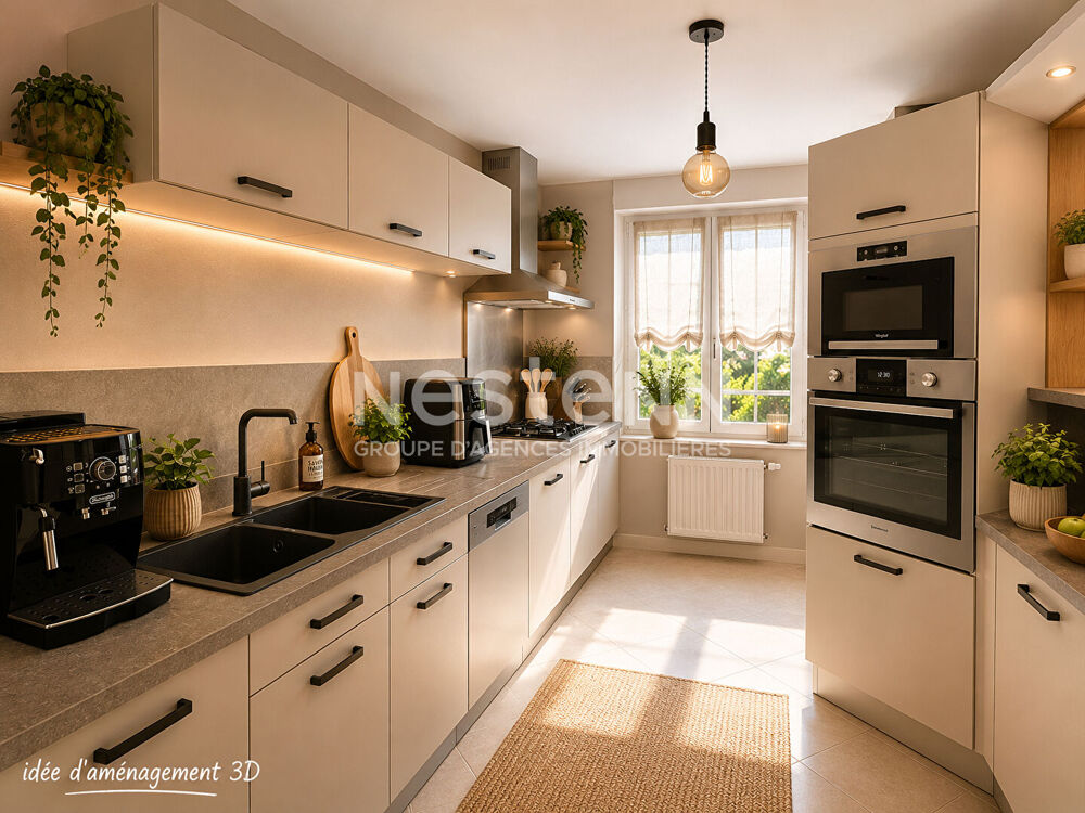 Appartement Bron T4 de 83m2 - 3 chambres - 2 terrasses - Cave - FORT DE BRON 69500