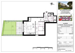  Appartement  vendre 2 pices 40 m