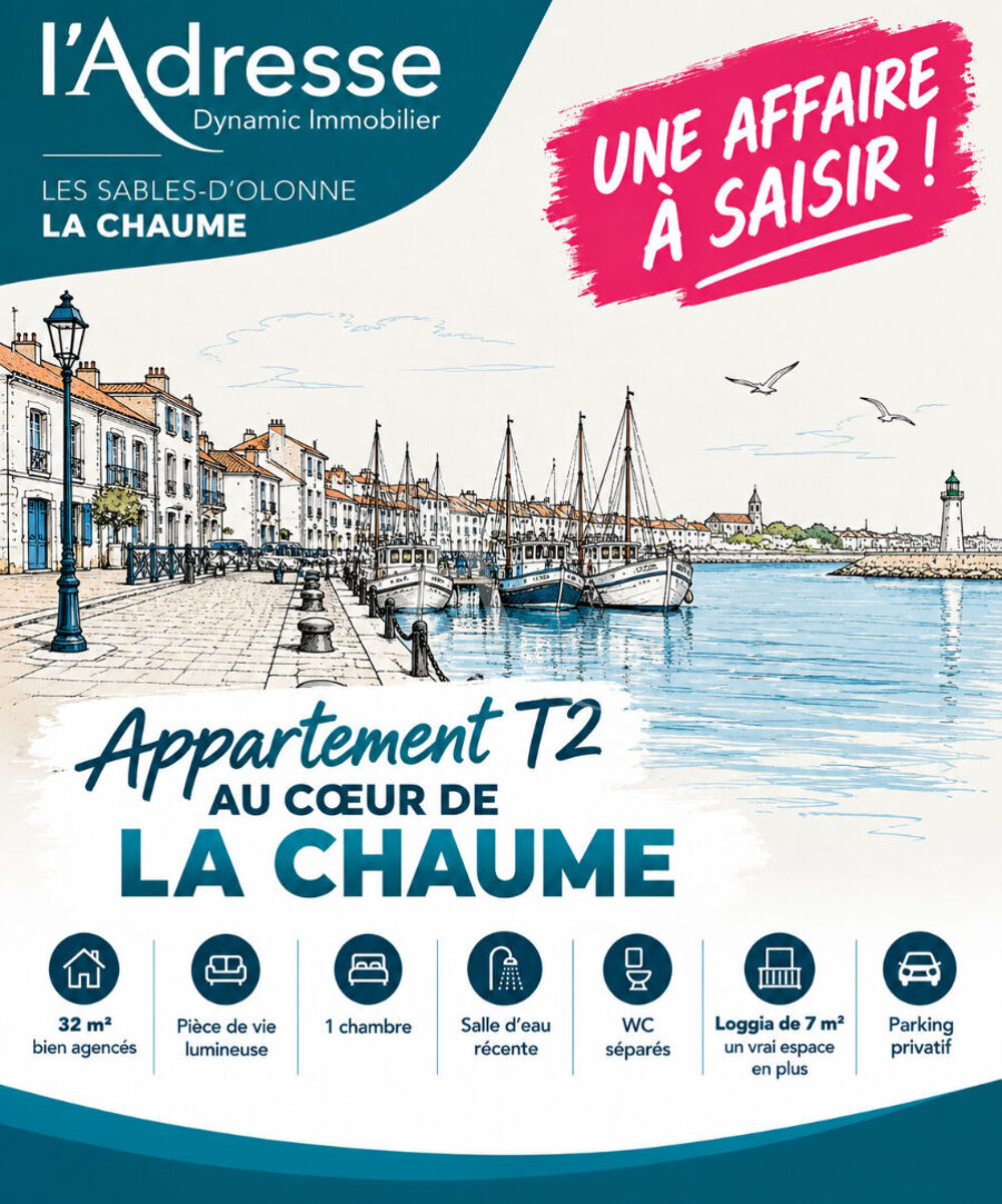 Vente Appartement Appartement La Chaume 2 pièce(s) 32 m2 Les sables d olonne