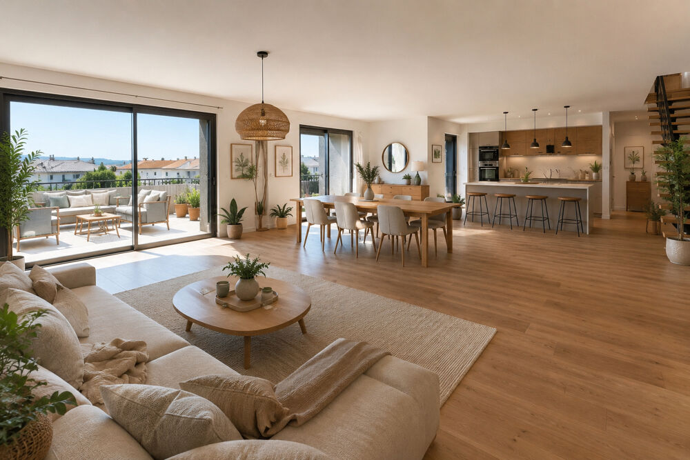 Grand duplex Metz 105 m2 avec terrasse et parking en sous-sol