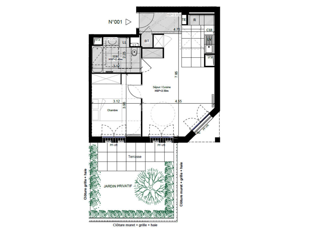 Appartement 2 pièces de 50.79 m² - Saint-Germain-en-Laye