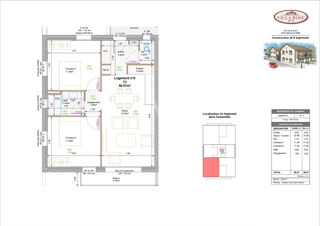  Appartement  vendre 3 pices 56 m