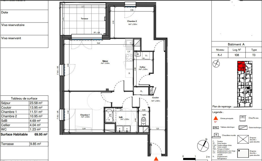 A VENDRE T3 avec terrasse à Avrillé - Résidence Neuve