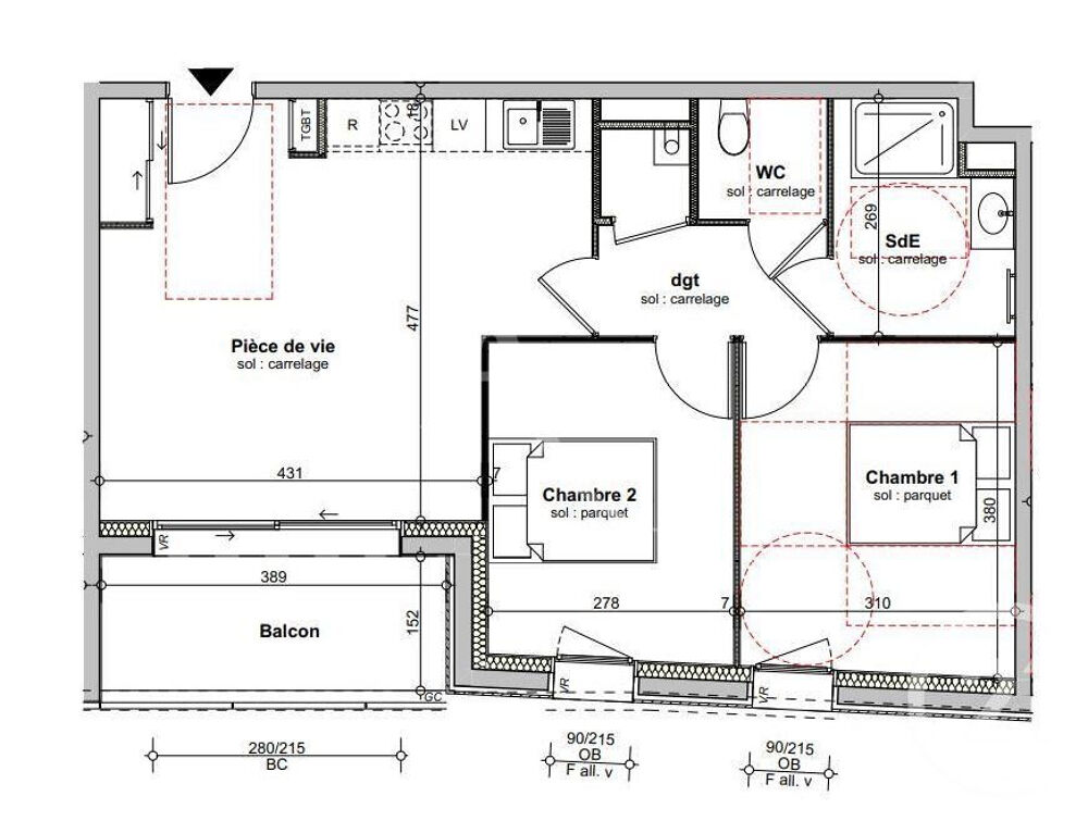 APPARTEMENT NEUF Type 3 à SAINT HILAIRE DE RIEZ