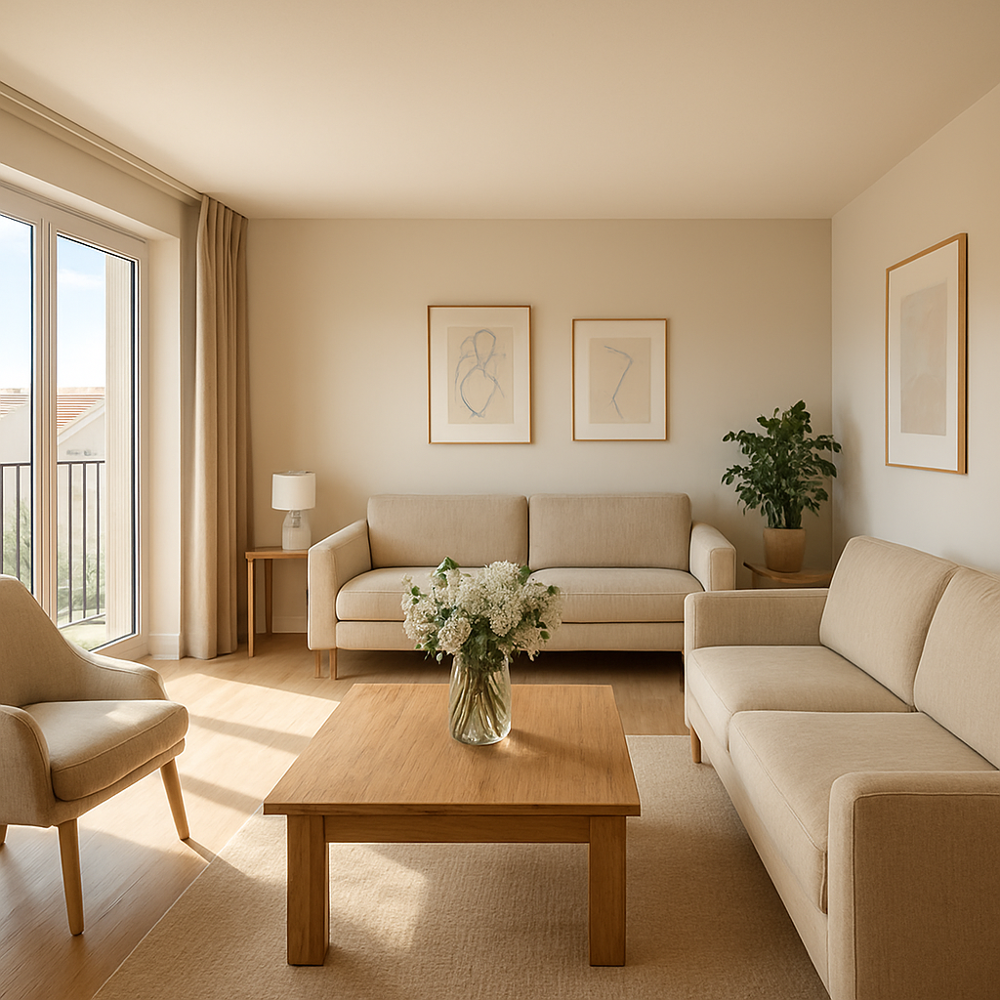 Appartement 3 pièces de 59 m2 (L'Hermitage)
