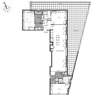  Appartement  vendre 4 pices 107 m