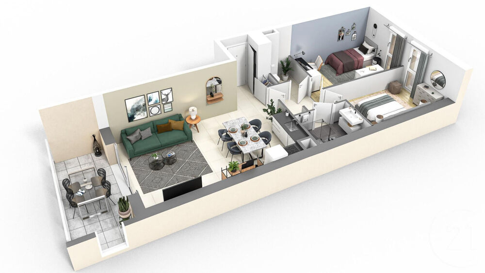 APPARTEMENT NEUF Type 3 à SAINT HILAIRE DE RIEZ