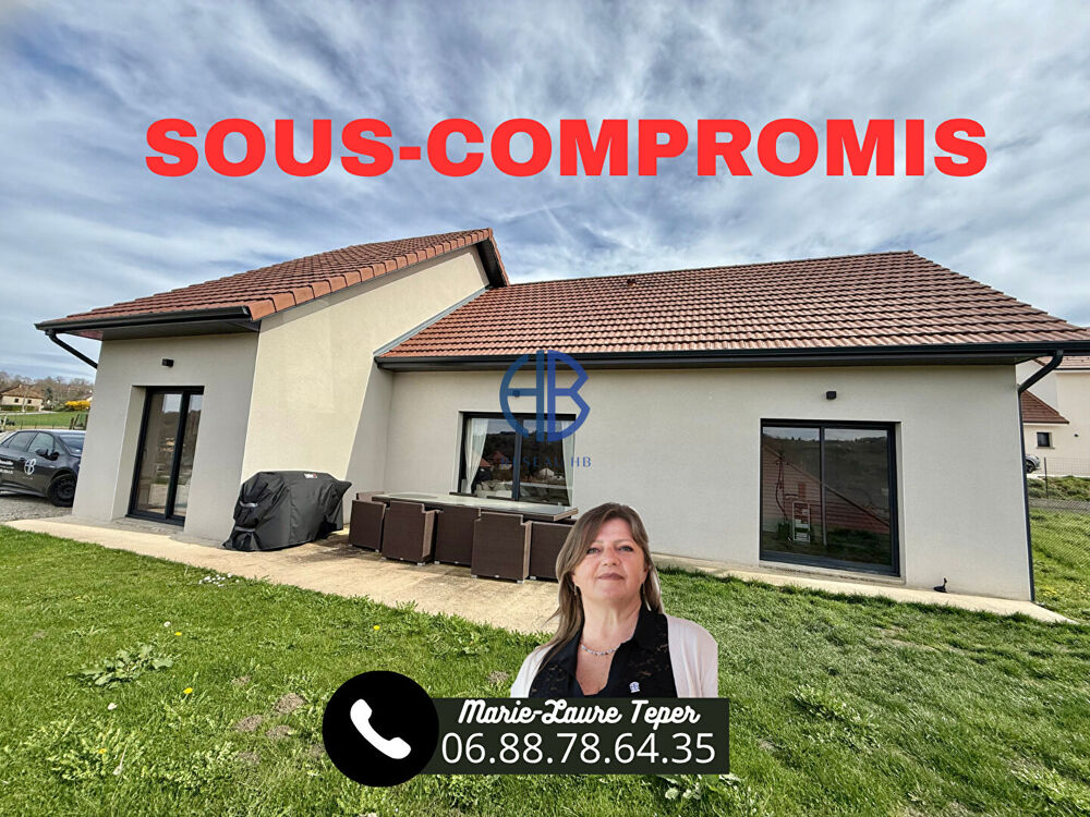 Maison plain-pied de 2023 -107 m² hab-1000m² terrain-garage