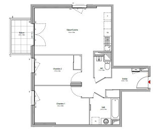  Appartement � vendre 3 pi�ces 63 m�