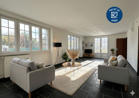   BELLE TRADITIONNELLE DANS LE BOURG D'HILLION ! Maison - 7 pi�ce(s) - 158 m�