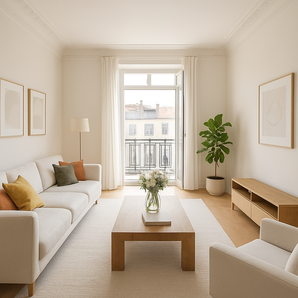 Appartement 4 pièces de 92 m2 (Lyon 7e Arrondissement)