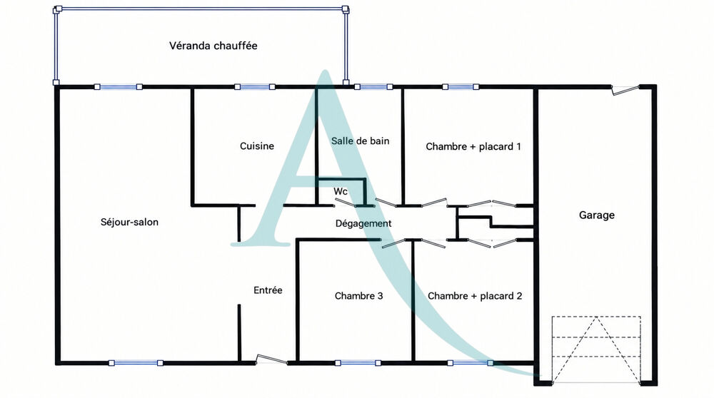Vente Maison EXCLUSIVITÉ - PÉROLS - MAISON - PLAIN-PIED - PISCINE ET JARDIN -  TERRAIN D'ANGLE DE 450 M² ENVIRON - TRAVAUX À PRÉVOIR. Perols
