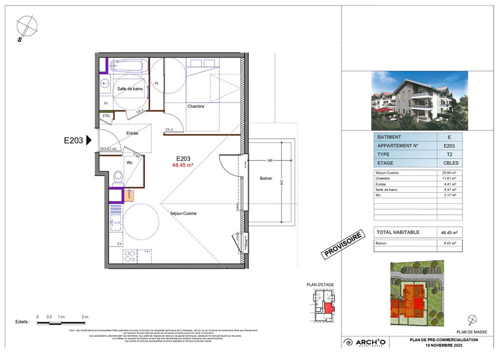 Vente Appartement ALLINGES - Appartement T2 - 48.45m² Allinges