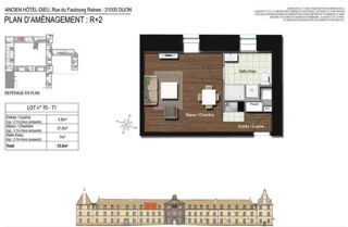  Appartement � louer 1 pi�ce 33 m�