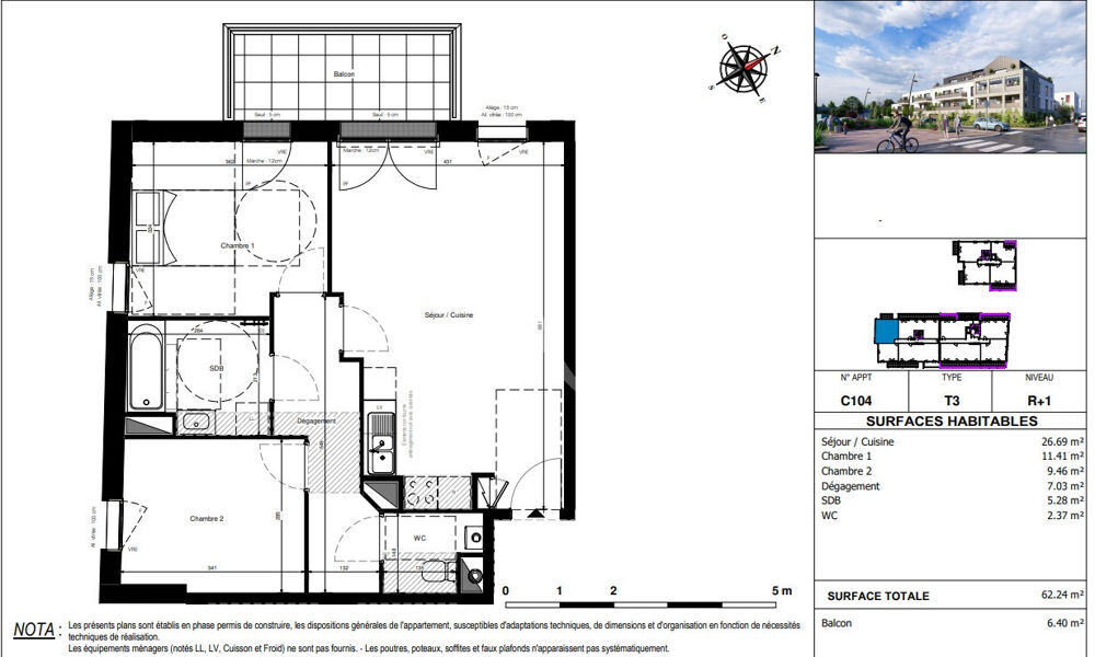 Vente Appartement A VENDRE Appartement de type 3  Disponible de suite  en plein bourg de Saint Sylvain  d'Anjou Saint sylvain d anjou
