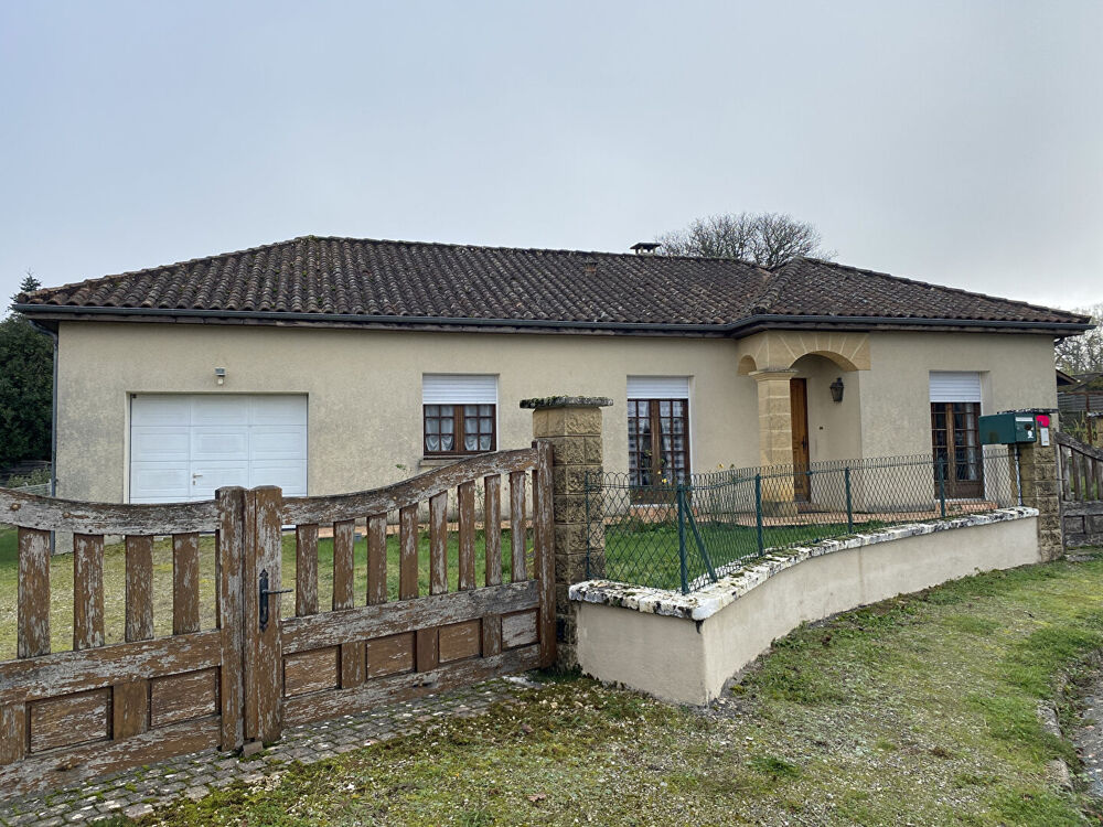 ROUFFIGNAC, MAISON plain pied 86 m2 + garage, terrain 720m²