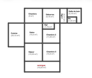  Maison � louer 4 pi�ces 103 m�