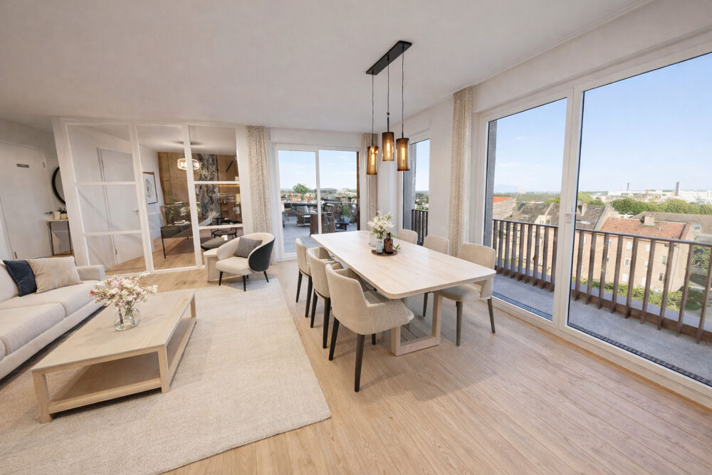RARE APPARTEMENT T5 ATTIQUE THIONVILLE 102m2 GRANDE TERRASSE ET PARKING