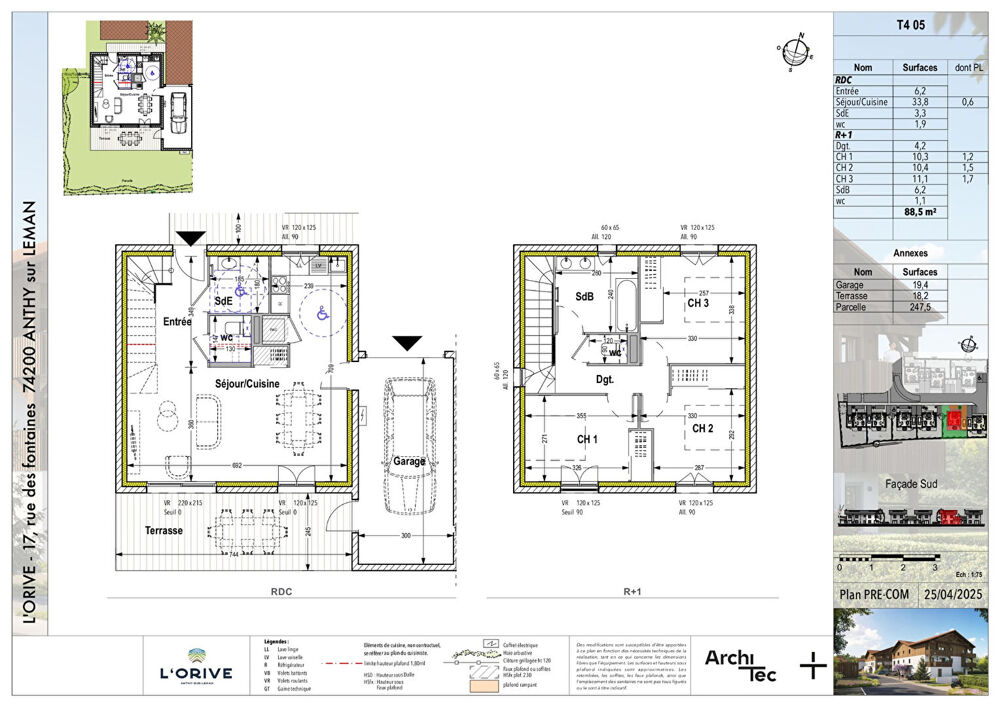L'ORIVE - ANTHY SUR LÉMAN - Maison 4 pièces de 88.5m²