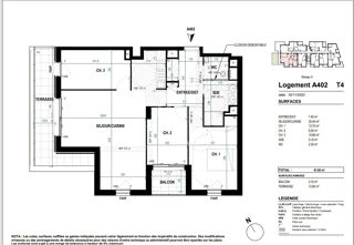  Appartement à vendre 4 pièces 82 m²