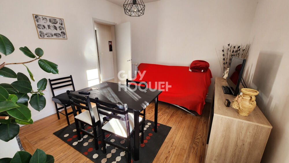 T2 Loué avec balcon, cave et garage