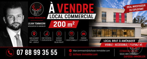 LENTILLY RN7 - Local commercial 200 m&sup2; &agrave; fort potentiel 495000 69210 Lentilly