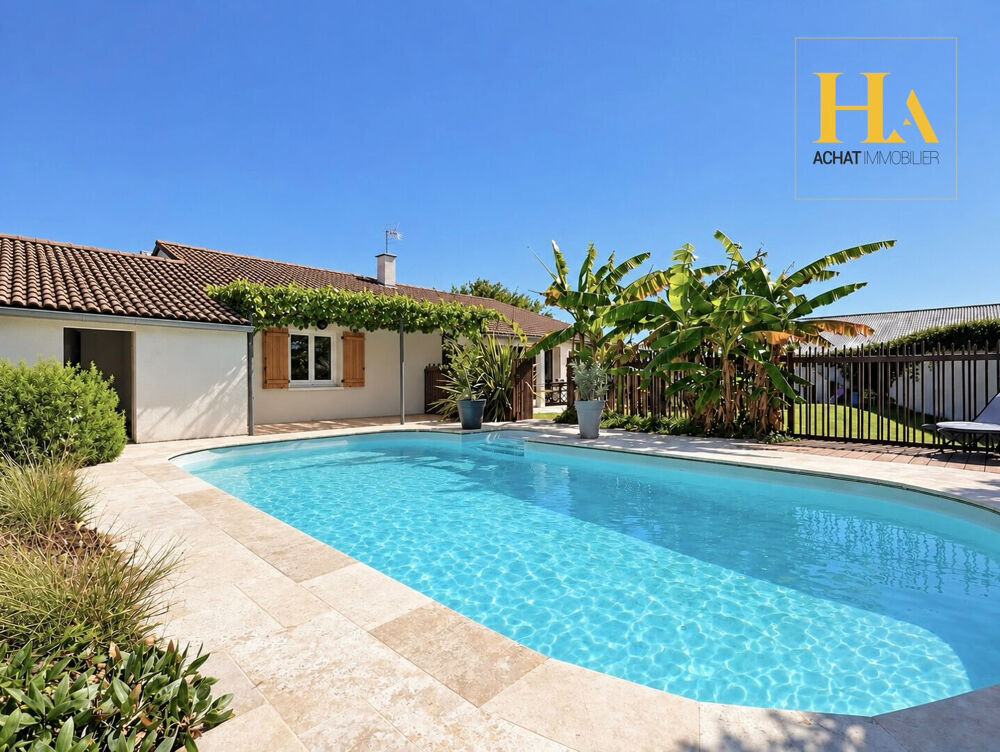 Vente Maison Maison rénovée plain-pied, 4 pièces, Suite parentale, Piscine, Jardin paysagé La roche de glun
