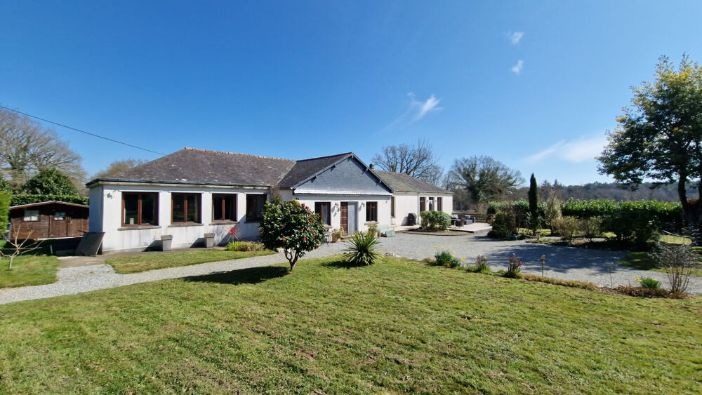 Vente Maison MORBIHAN Maison rénovée de plain-pied , 4 chambres, longue allée, beau jardin, sur terrain 10000 m2 Josselin