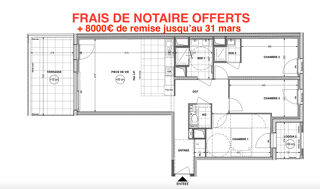  Appartement à vendre 4 pièces 83 m²