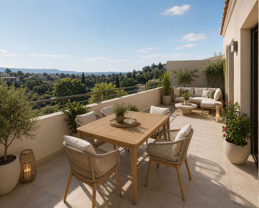NOUVEAU - APPARTEMENT T3 TERRASSE VUE COLLINES ET PARKING - MARSEILLE 9