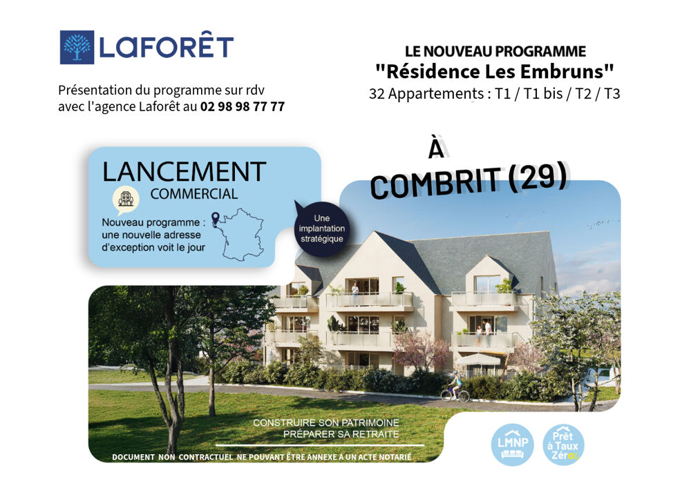 Appartement Combrit 2 pièce(s) 43,53 m2