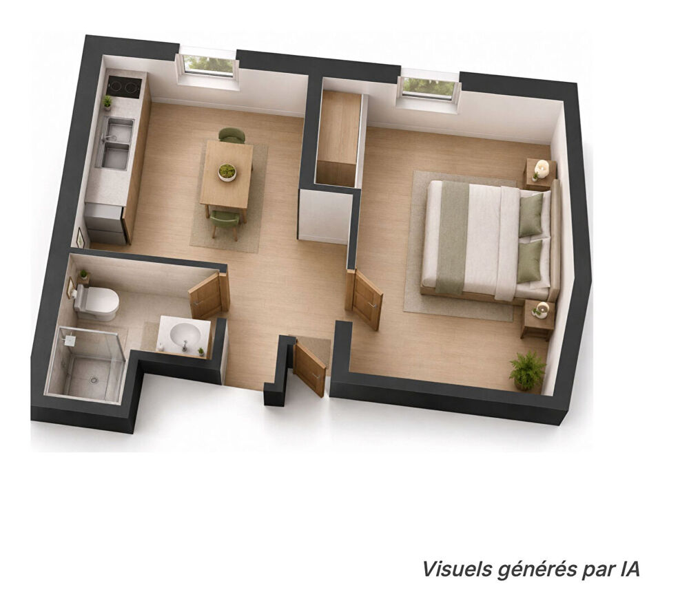 Vente Appartement T2 au coeur du bourg de Sarzeau. Sarzeau