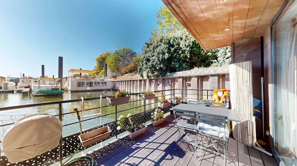 ASNIÈRES-SUR-SEINE - MAISON FLOTTANTE D'EXCEPTION - 85 M² HABITABLE - 3 CHAMBRES - TERRASSES - 550 000