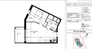  Appartement � vendre 2 pi�ces 43 m�