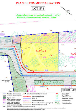  Terrain à vendre 553 m²
