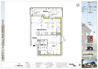  Appartement � vendre 2 pi�ces 45 m�