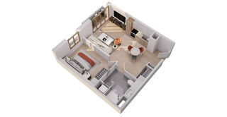  Appartement à vendre 2 pièces 46 m²