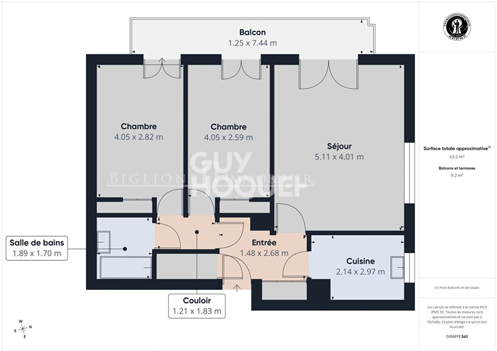 Appartement Chelles 3 pièces 64 m2