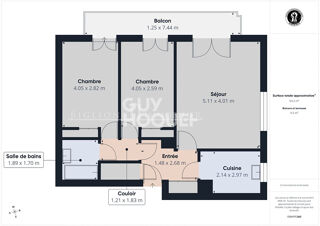  Appartement à vendre 3 pièces 64 m²