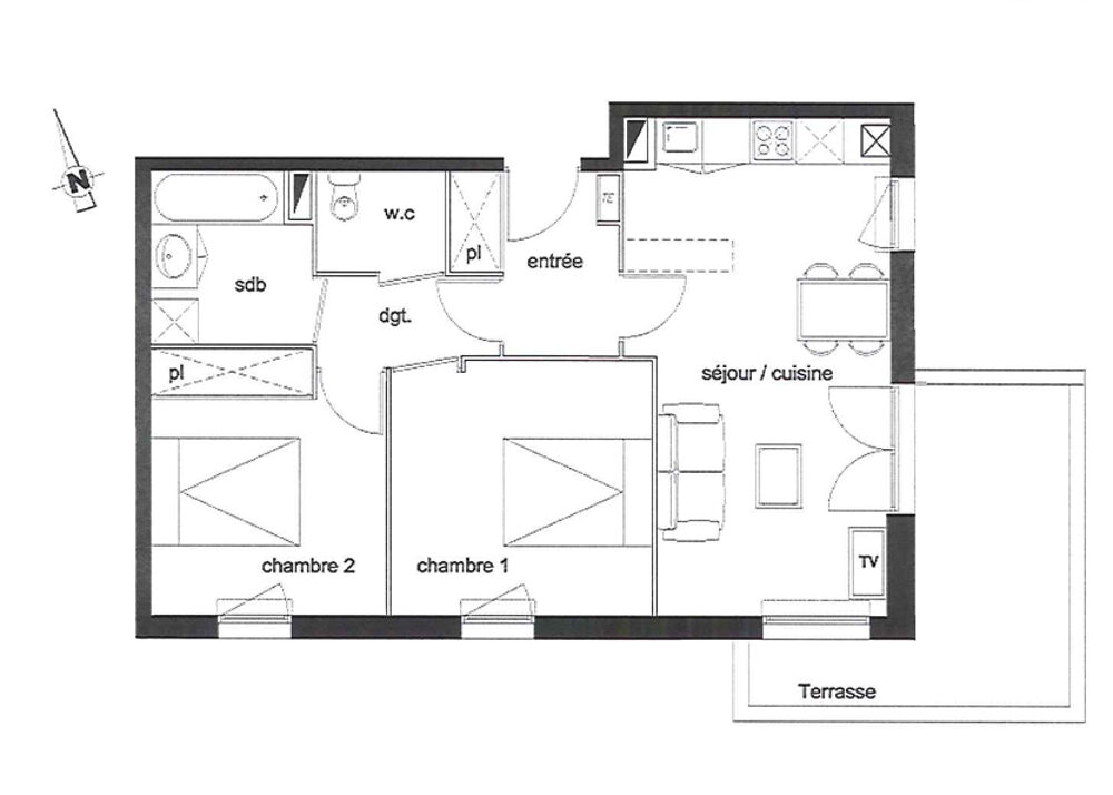 Vente Appartement Appartement Saint Andre De Cubzac 3 pièce(s) 55 m2 Saint andre de cubzac