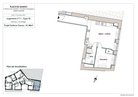  Appartement à vendre 2 pièces 41 m²