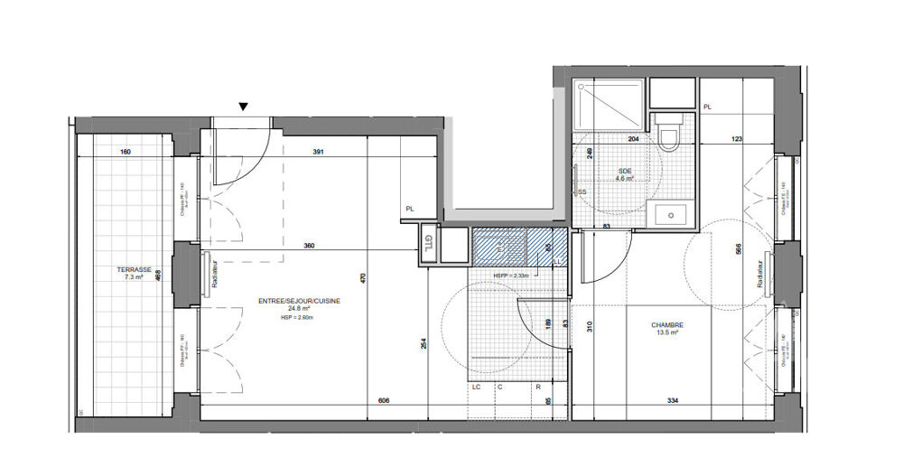 Appartement a louer gennevilliers - 2 pièce(s) - 1 m2 - Surfyn